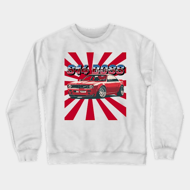 Silvia S14 BOSS Crewneck Sweatshirt by Rezall Revolution